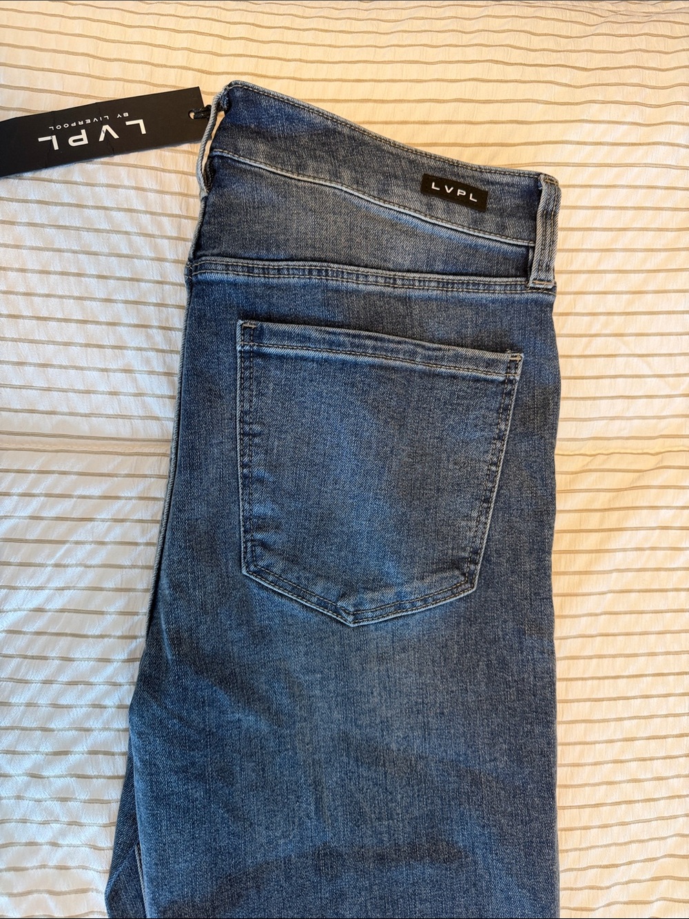 Liverpool Dark Wash Flare Jeans - Wide Leg - Picture 4 of 5